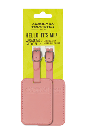 Бирка на чемодан (2 шт.) American tourist. ta SOLAR PINK - samsonite.ua